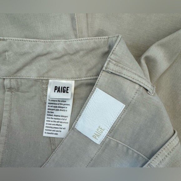 NWT Size 32 - Paige Arellia Ankle Barrel Leg Jean Cotton, Vintage Pumice Stone - Picture 8 of 16